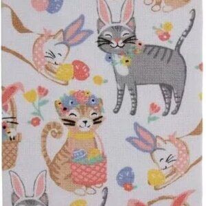 Easter Cats Kitchen Towel Decoration Funny Cartoon Cat Decoration